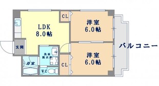 ジャルダン上本町の物件間取画像